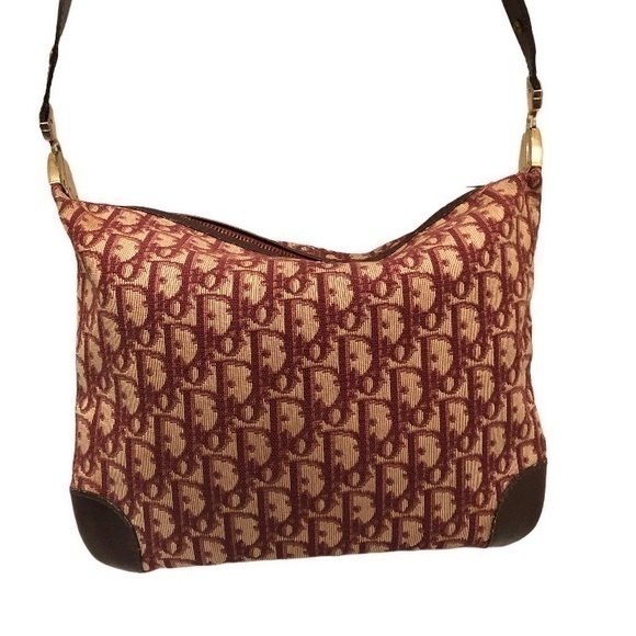 Authentic Dior Vintage Bag Burgundy France